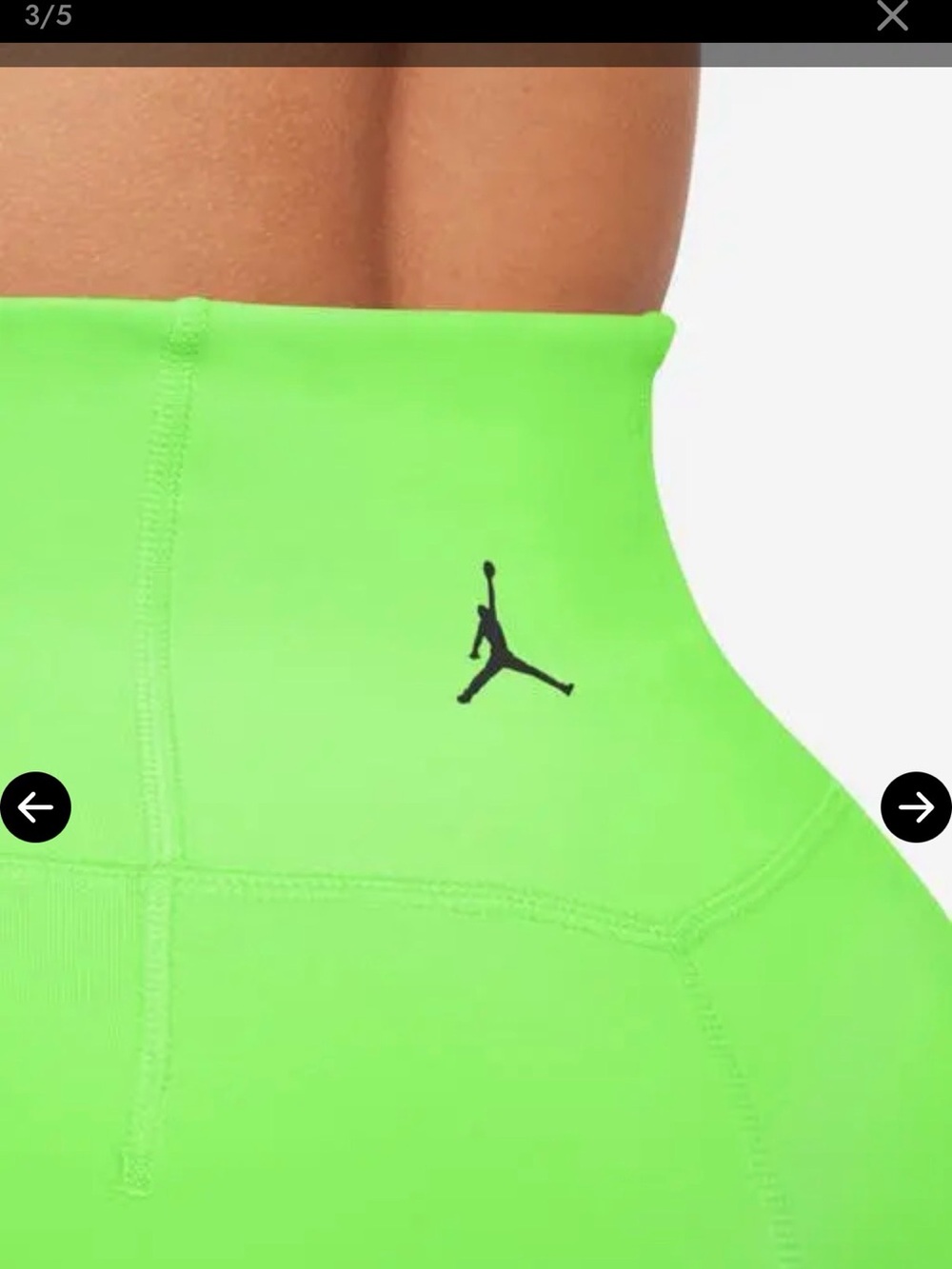Jordan Neon Green Bike Shorts